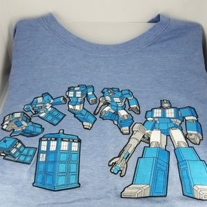 Nerd Girl T-Shirt | "TARDIS Prime" | New | W-LG